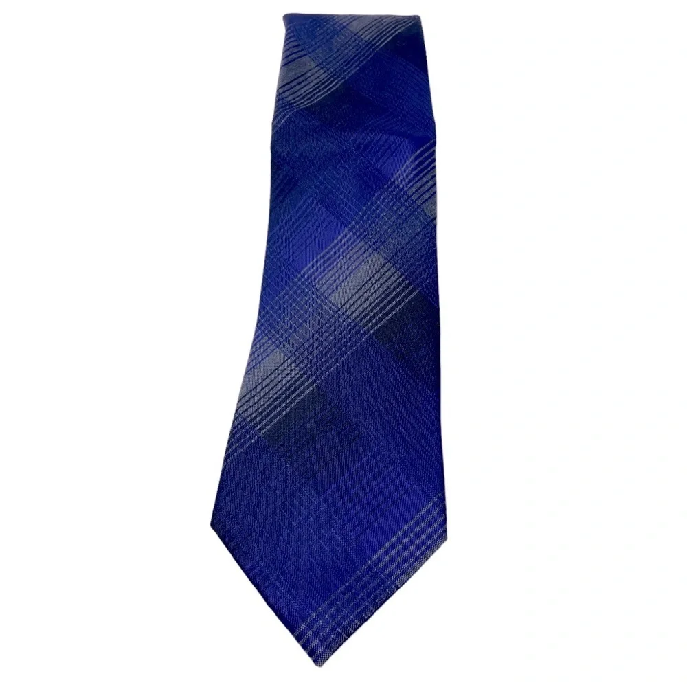 Calvin Klein Necktie. Blue with Gray